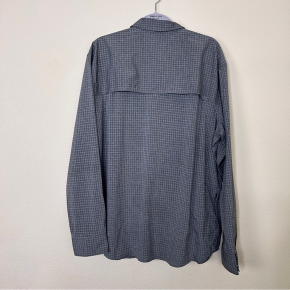 Prana Garvan Long Sleeve Shirt Gray Men's Size XL Outdoor Active # M21212643 - Picture 4 of 12
